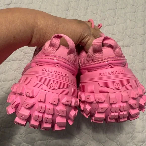 Balenciaga Bouncer Sneakers Women’s Size 10 Chunky Sole Pink Stunning - Picture 14 of 14
